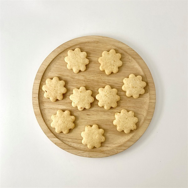 ［ナチュラル・ハーモニー］自然栽培米粉のクッキー（プレーン）9枚（卵・乳製品・砂糖不使用）●