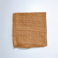 ［Og］手織り綿ハンドタオル　茶綿（約33cm×35cm）