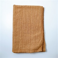 ［Og］手織り綿てぬぐい　茶綿（約35cm×107cm）