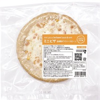 ［おへそ］ミニピザ ホワイトソース＆コーン 1枚【冷凍】