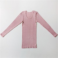 ［コロモナチューレ］カシミヤ混長袖Tシャツビーツ染L
