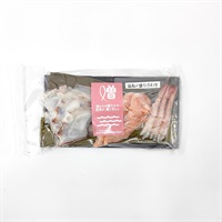 ［マルヒラ川村水産］昆布〆盛り合わせ（北海タコ・サクラマス・甘エビ） 1枚【冷凍】【数量限定】