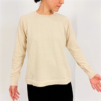 ［ナチュラル・ハーモニー］自然栽培綿混ヘンプコットン長袖Tシャツ M