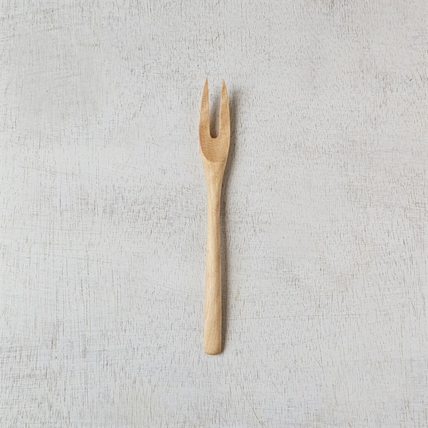 ［木のスプーン ゆきデザイン工房］フォーク（小）銀木犀 1本