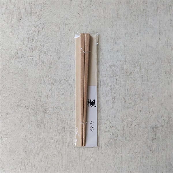 ［木のスプーンゆきデザイン工房］箸（18cm）楓 1膳