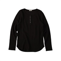 ［シシフィーユ］【限定販売】ヘンリーネック長袖TシャツDOROTHY スミクロ