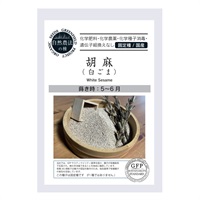 ［グリーンフィールドプロジェクト］種　胡麻　<白ごま> 6.5g