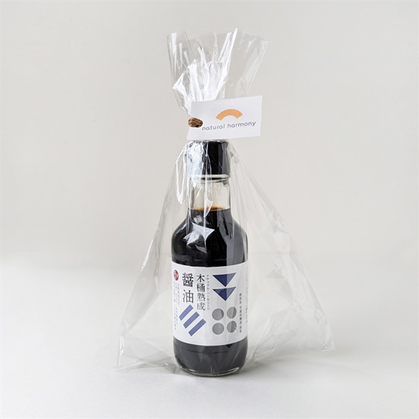 【プチギフト】天然菌の木桶熟成醤油（200ml） 1本