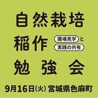 【9/16火】自然栽培 稲作勉強会 ＠宮城県色麻町（昼食付）