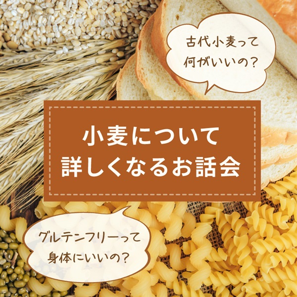 【アーカイブ受講受付中】小麦について詳しくなるお話会 【オンライン講座】